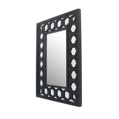 40" X 30" X 2" Black, Vintage, Dressing - Mirror - Image 0