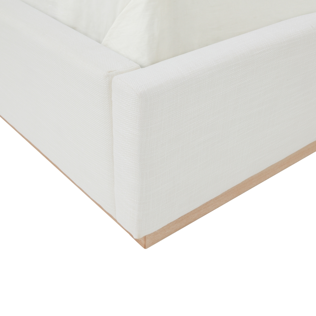 Pippin Upholstered Bed - White/Natural - Image 3