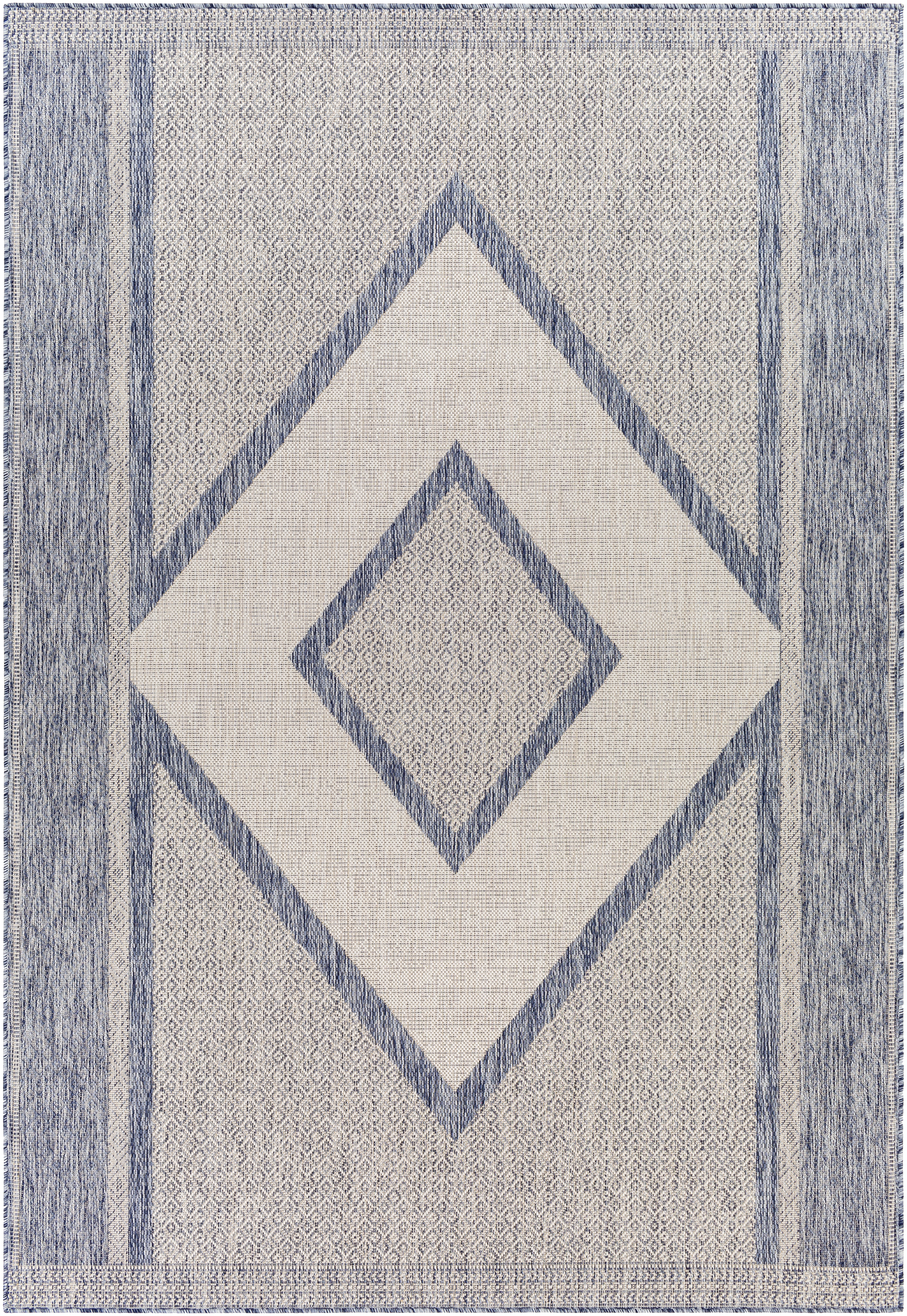 Tuareg Beige Outdoor 9'2" x 12' Machine Woven Rug - Image 0