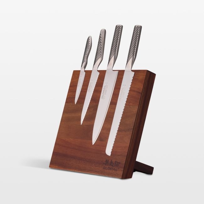 Global ® Bitoku Rubberwood 5-Piece Classic Essentials Knife Set - Image 0