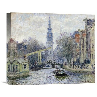 'Canal, Amsterdam' by Claude Monet Painting Print on Wrapped Canvas - Image 0