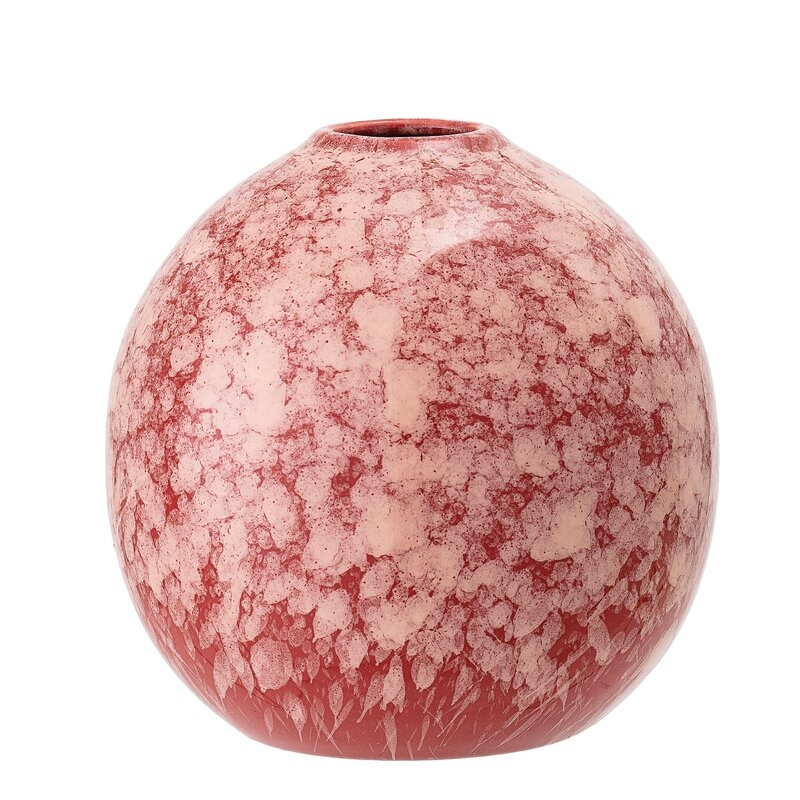 Bloomingville Round Pink Stoneware Vase - Image 0