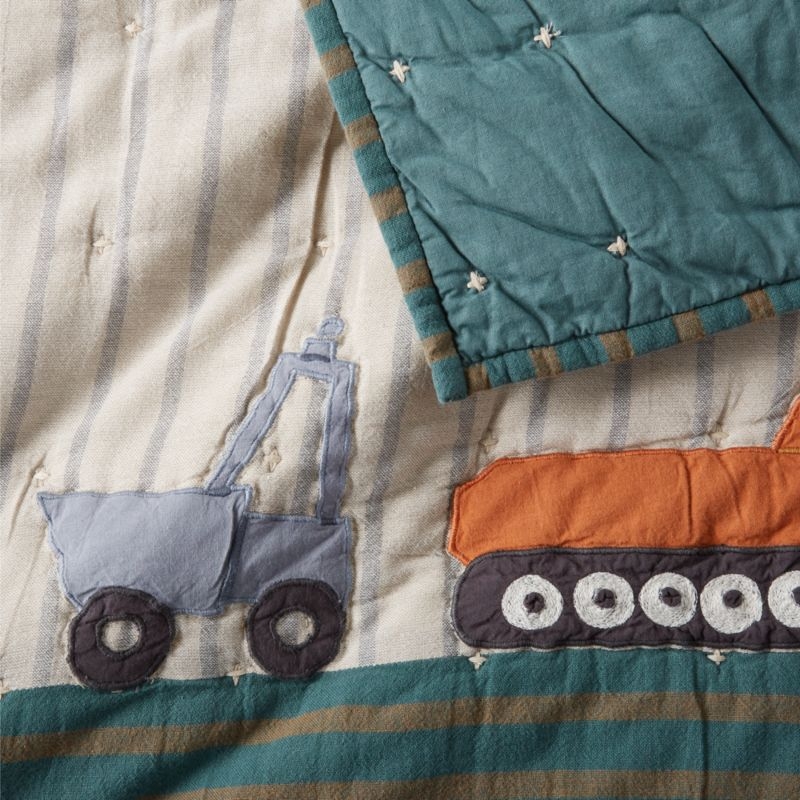 Modern Trucks Organic Cotton Kids Full/Queen Quilt - Image 5