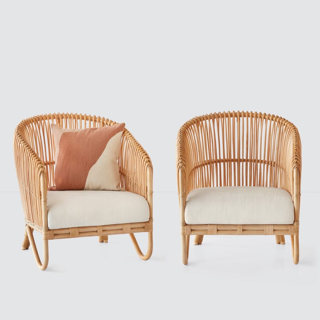 The Citizenry Tara Rattan Lounge Chair | Natural - Image 4