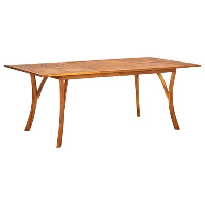 Loon Peak® Garden Table 47.2"X47.2"X29.5" Solid Acacia Wood - Image 0