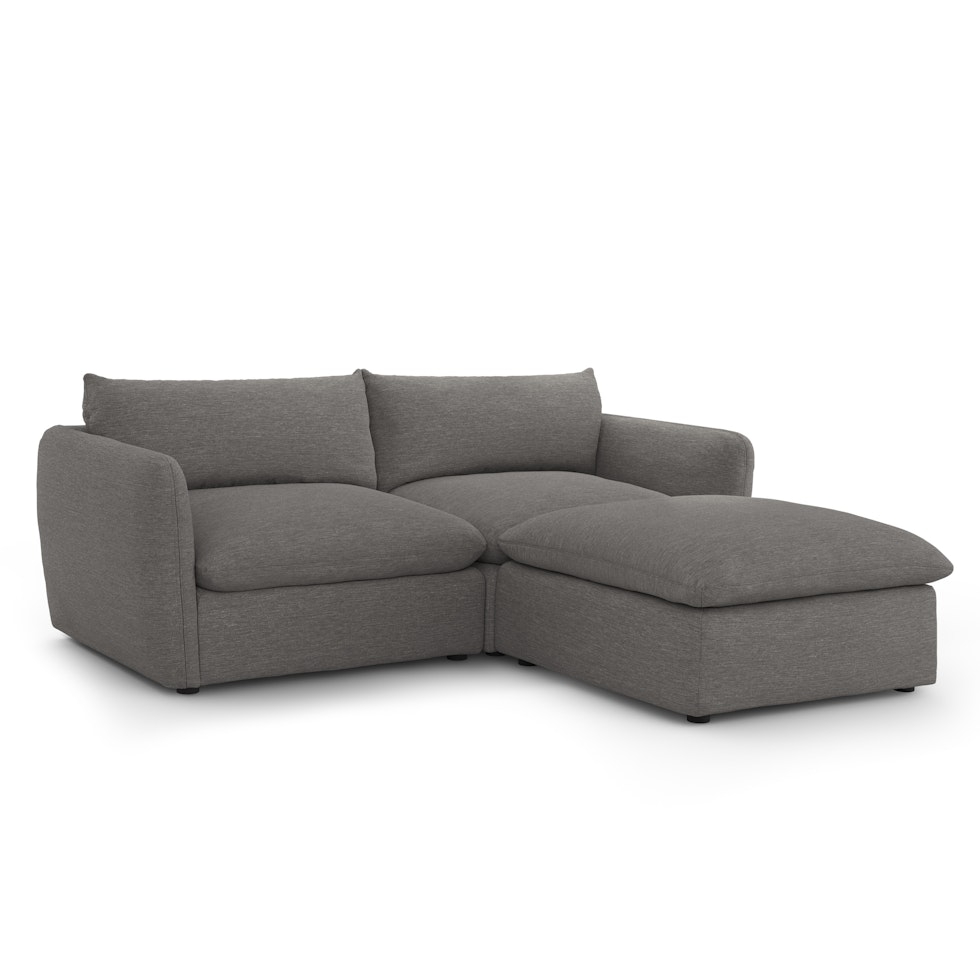 Leigh 92" Modular Sectional - Silver Gray - Image 1