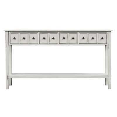 Large Capacity Entryway Living Room Console Table Storage Shelf Rack With Drawer - Image 0