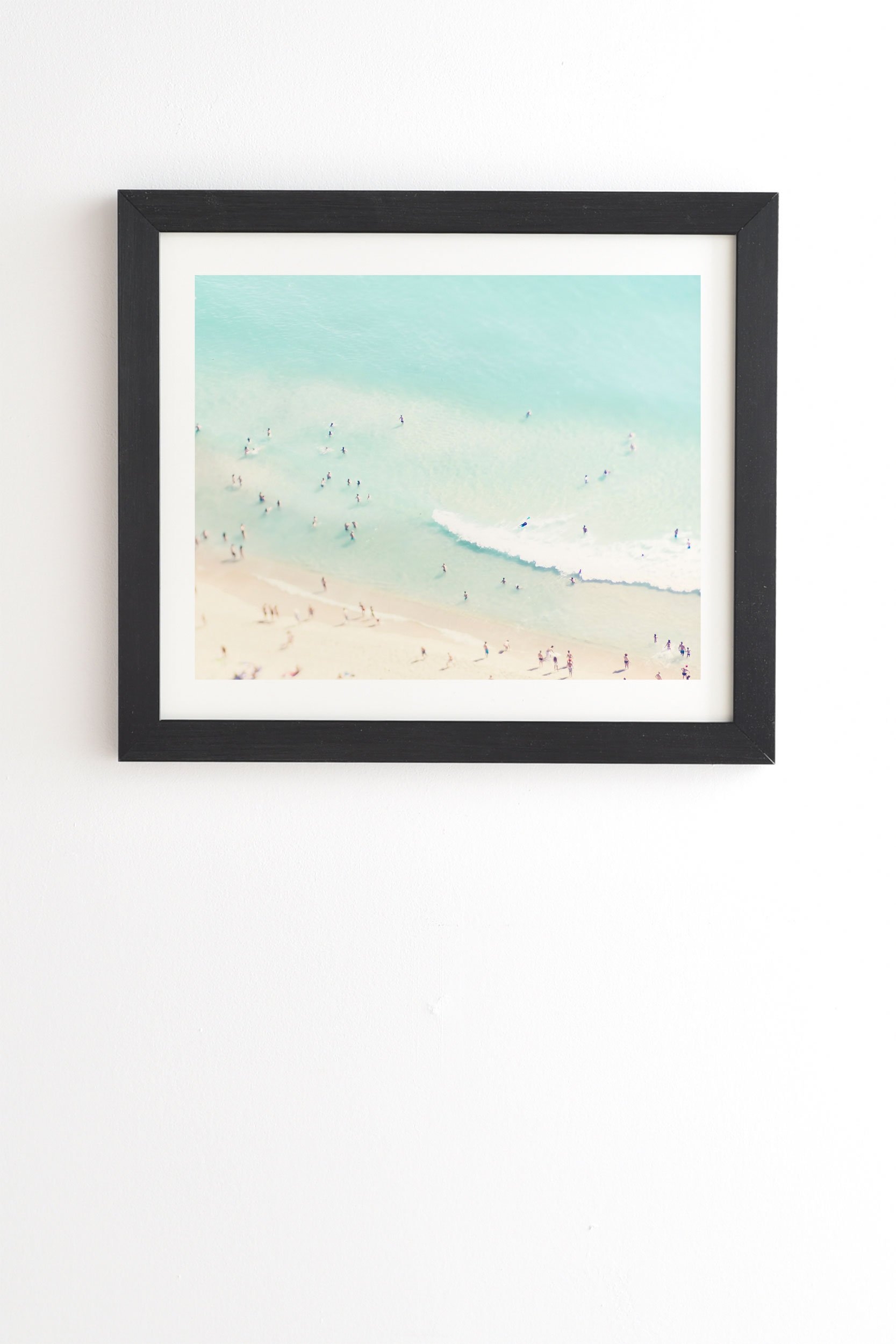 Ingrid Beddoes Beach Summer Fun I Black Framed Wall Art - 30" x 30" - Image 0