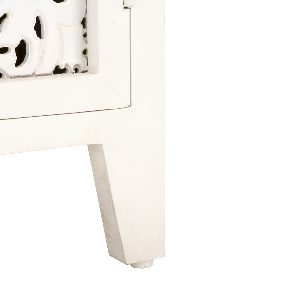 Raura 2 Shelf 2 Door Media Stand - White Washed - Image 5