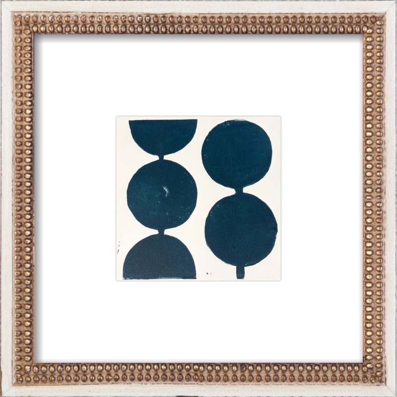 Modern Circles in Midnight Blue by Stacy Rajab for Artfully Walls - Image 0