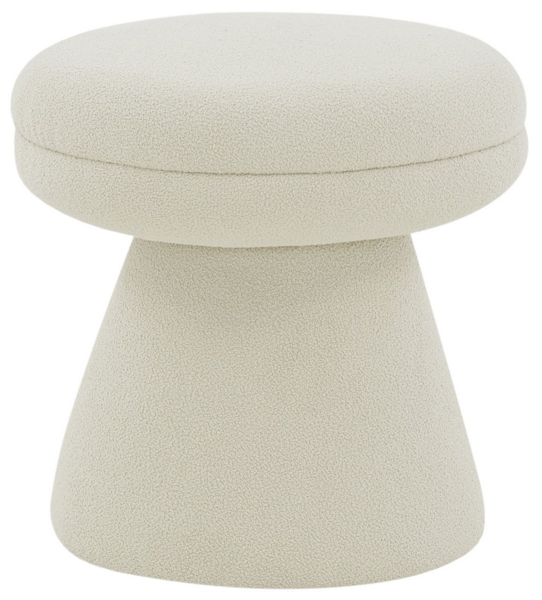 Gisella Boucle Ottoman - Taupe - Image 0