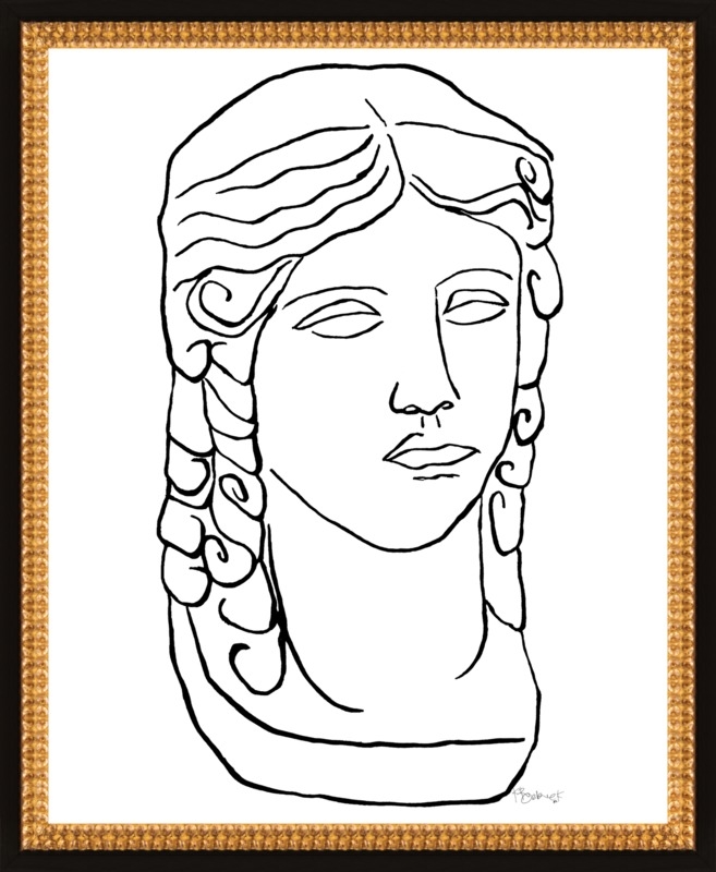 Bust by Kate Roebuck for Artfully Walls Crackle Frame - Image 0