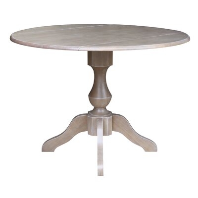 Pattie Drop Leaf Rubberwood Solid Wood Dining Table - Image 0