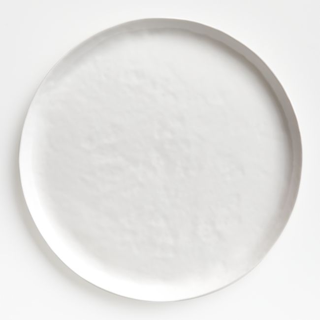 Mercer Matte White Porcelain Round Platter - Image 0