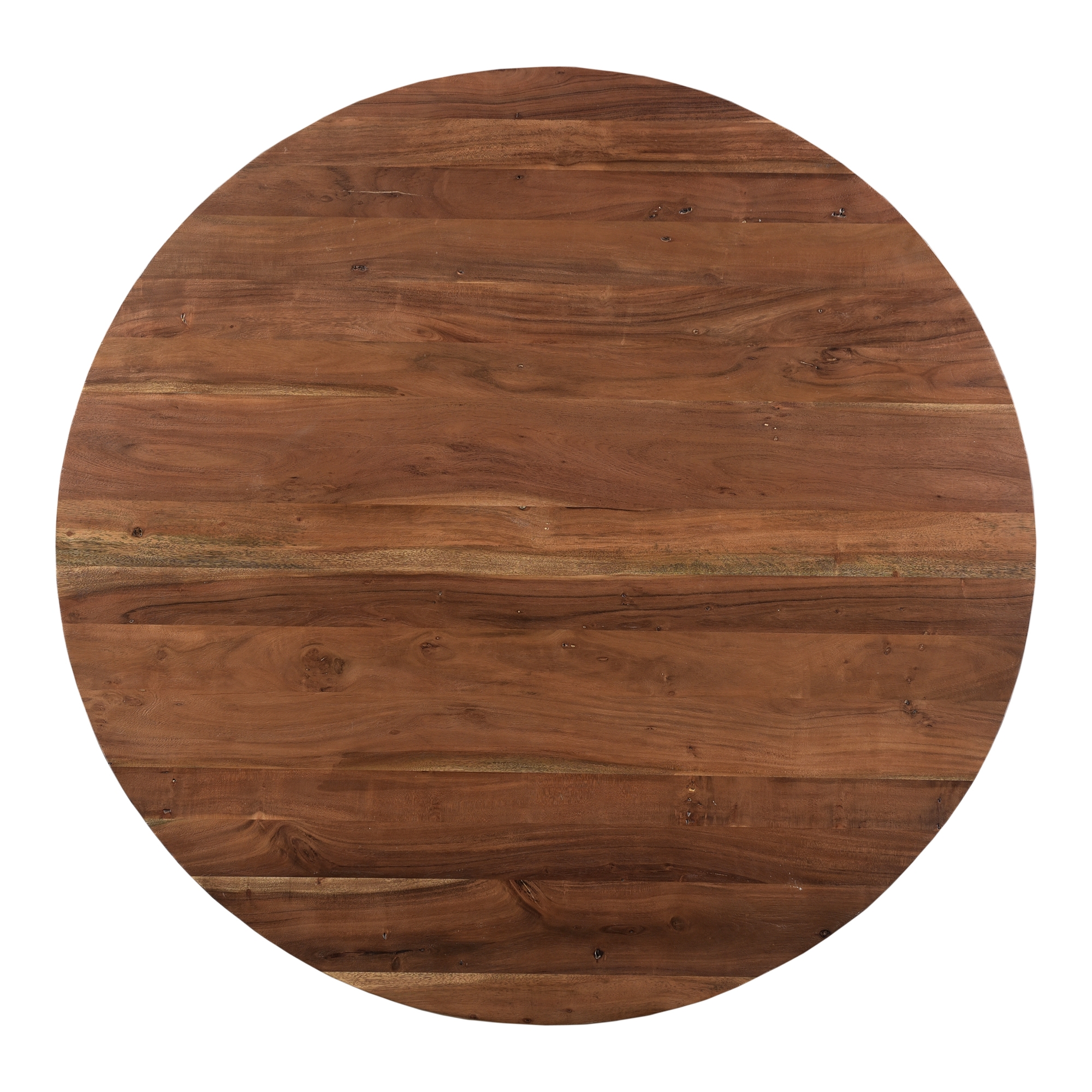Bent Round Dining Table 54In Brown - Image 10