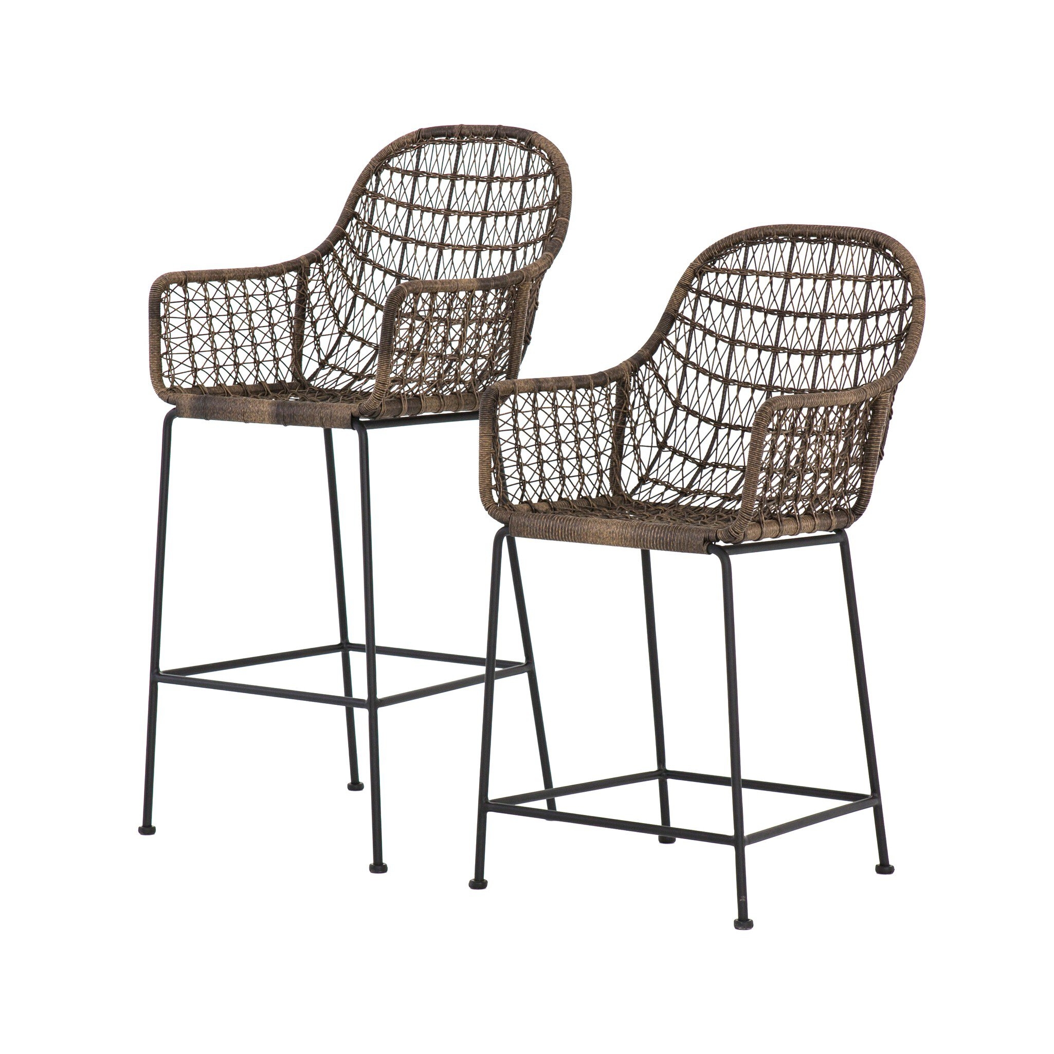 Bandera Outdoor Bar + Counter Stool - Natural Black - Image 7