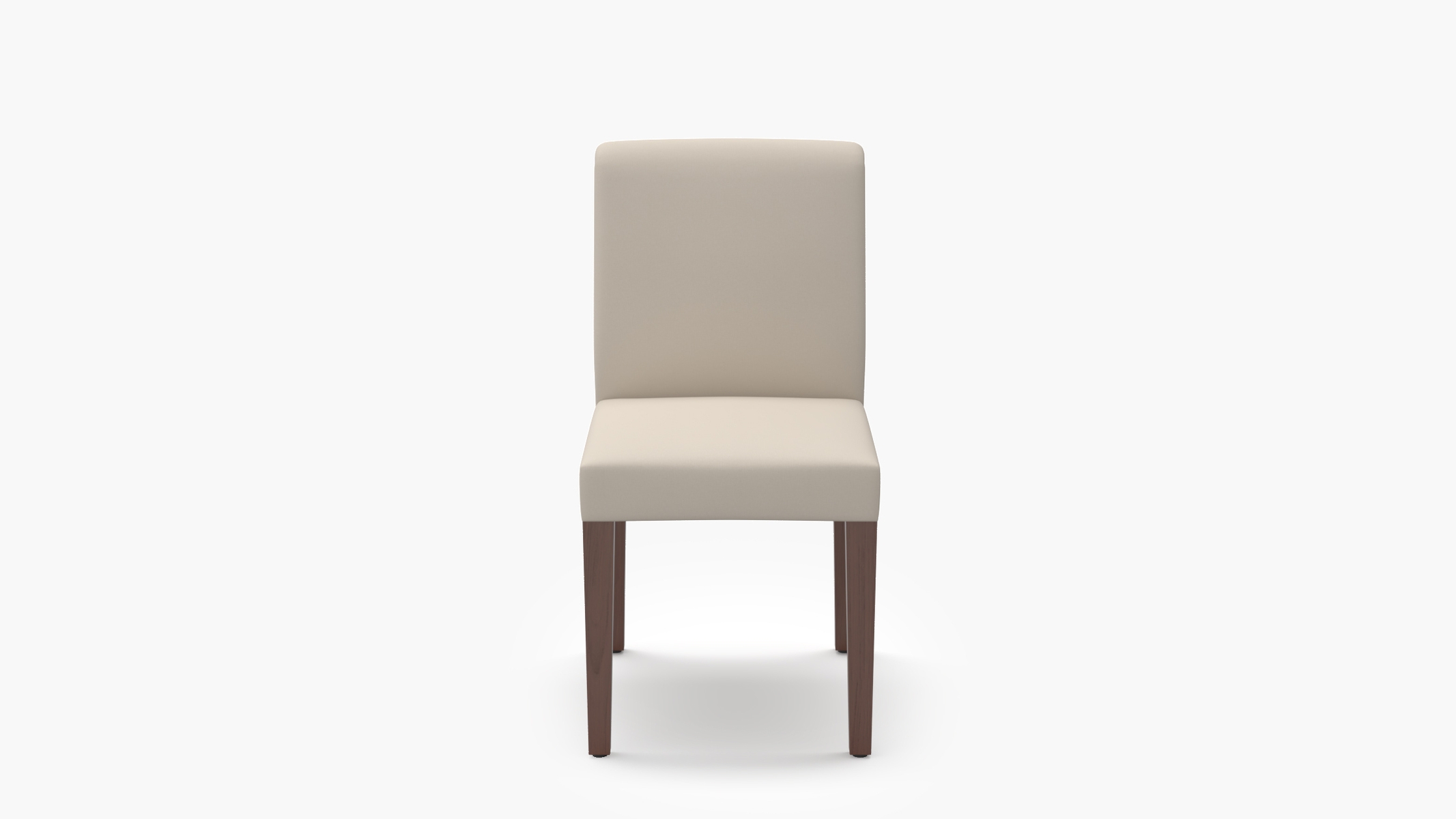 Signature Dining Chair, Husk Everyday Linen, Walnut Square Tapered Leg - Image 0