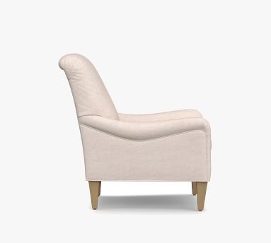 Saylor Upholstered Armchair, Polyester Wrapped Cushions, Performance Plush Velvet Slate - Image 3