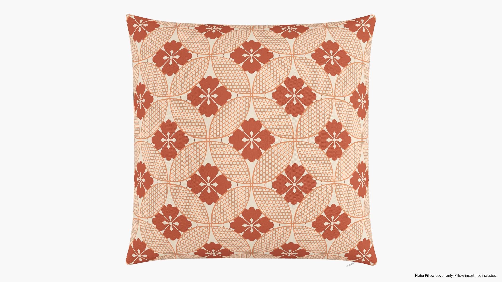 Throw Pillow Cover 26", Coral Solaire, 26" x 26" - Image 0
