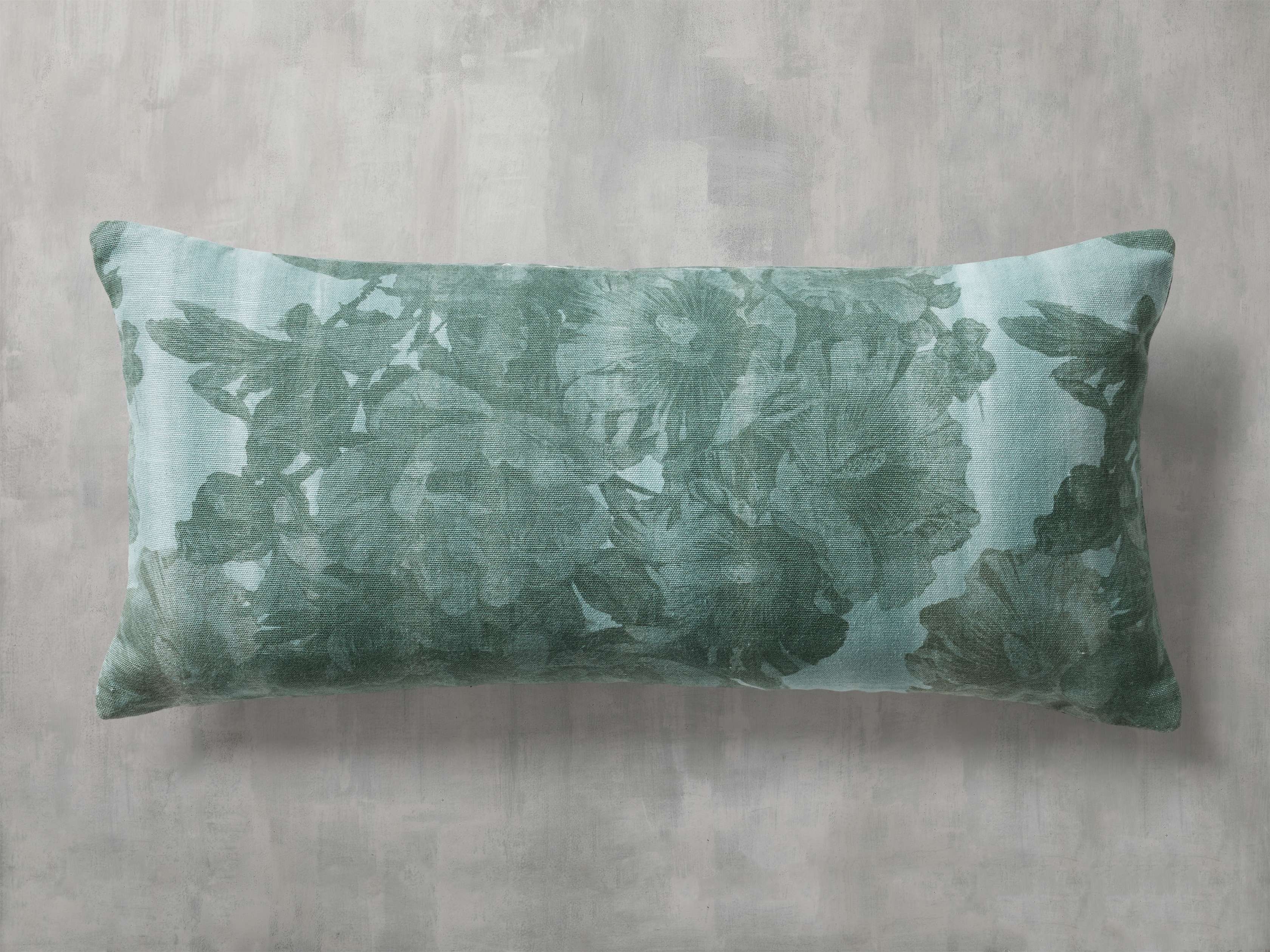 Amanda Lumbar Pillow in Sage Linen Green - Image 0