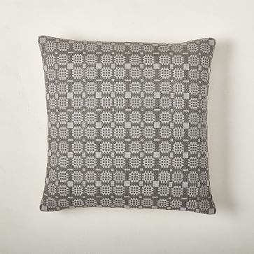 Geo Plaid Pillow Cover, 20"x20", Sand - Image 2