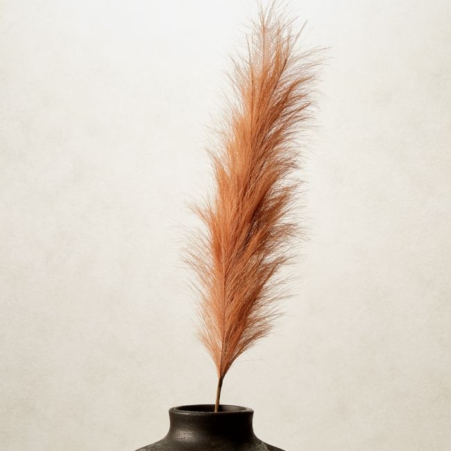 Faux Pampas Grass Amber Stem 39" - Image 0