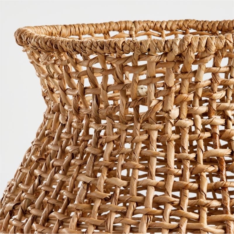 Large Natural Wonky Weave Basket - Image 4