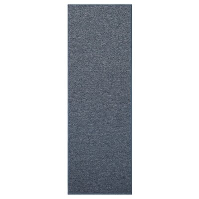 Modern Indoor/Outdoor Commercial Solid Color Rug - Petrol Blue, 20" X 40" Half Round, Pet And Kids Friendly Rug. Made In USA, Rectangle, Area Rugs Great For Kids, Pets, Event, Wedding - Image 0