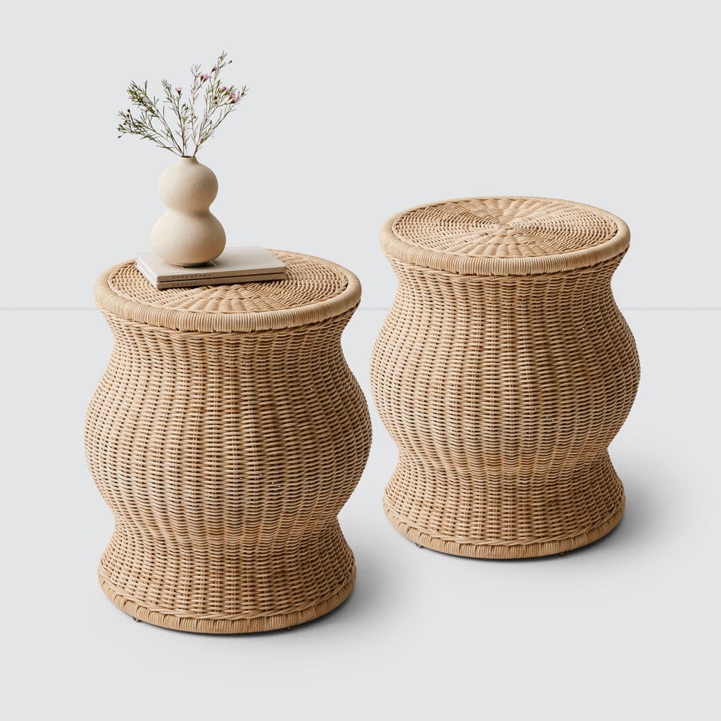 The Citizenry Dua Wicker Stool | Natural - Image 3