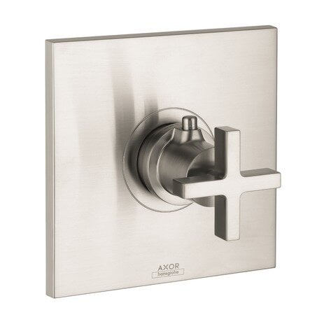 Axor Axor Citterio Thermostatic Faucet Trim with Cross Handle Finish: Brushed Nickel - Image 0
