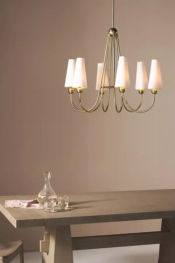 Mavis Chandelier By Anthropologie in Gold - Image 0