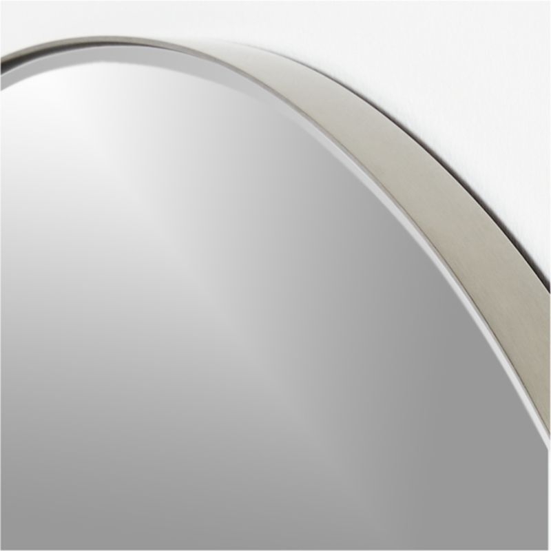 Edge Silver Round 36" Wall Mirror - Image 1