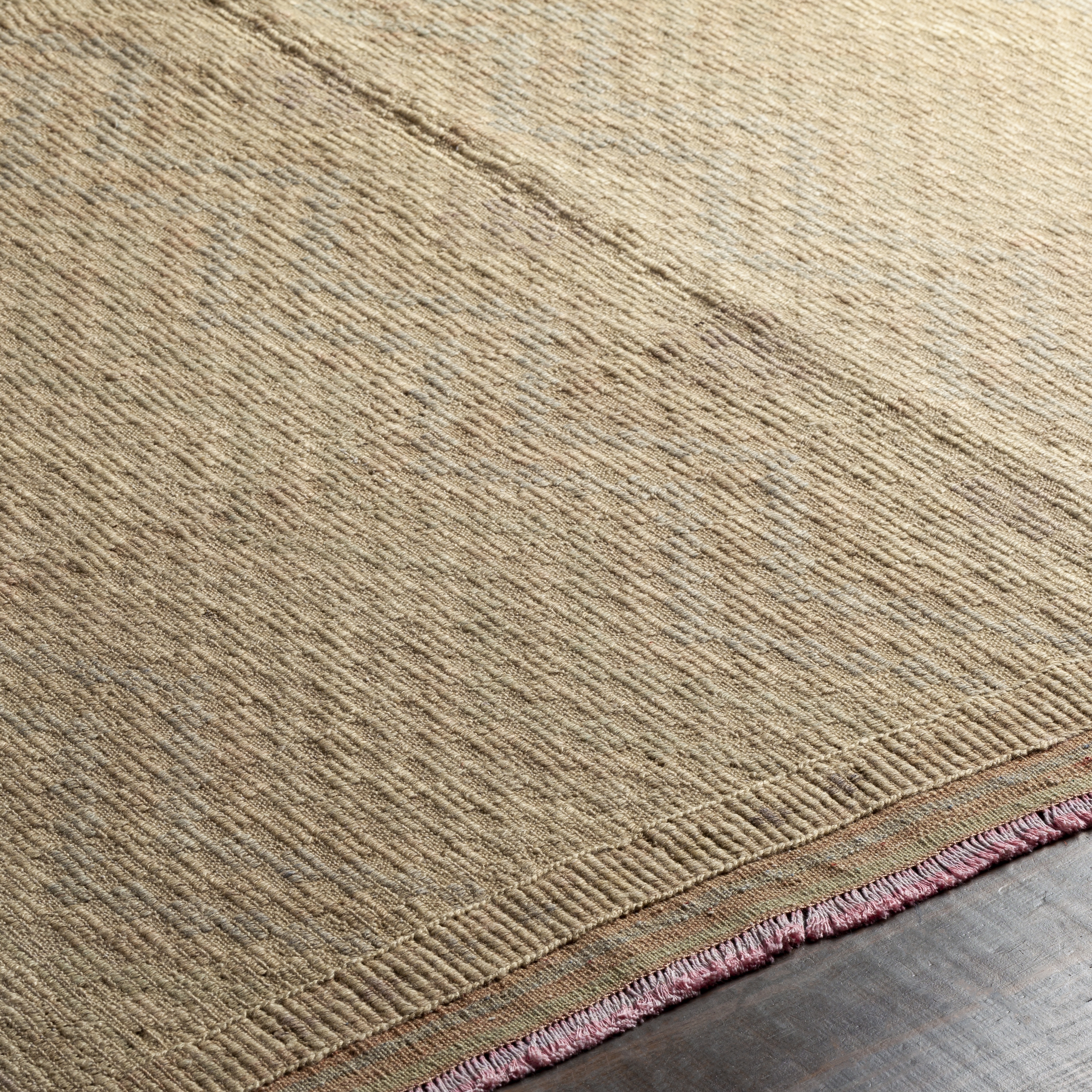 Antique One of a Kind Beige Indoor 4'11" x 8'6" Handmade Rug - Image 2