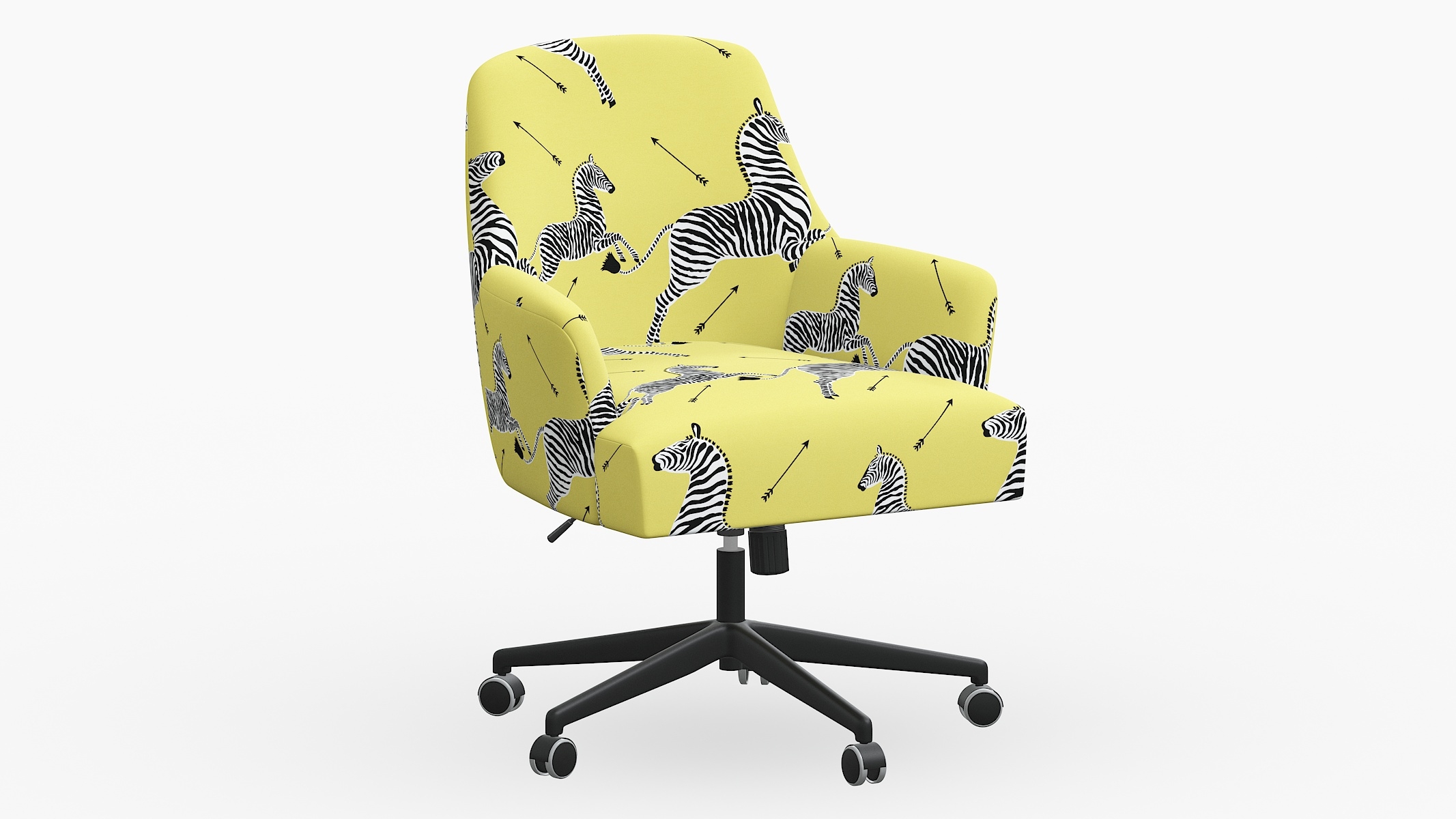 Modern Task Chair, Yellow Zebra - Image 0