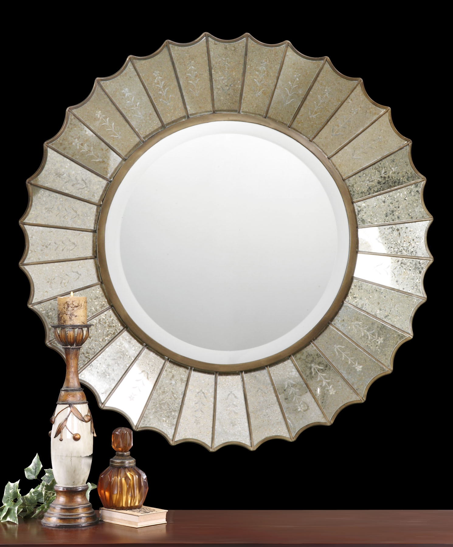 Amberlyn Sunburst Gold Mirror - Image 0