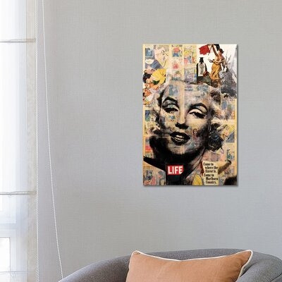Marilyn Monroe - Life by Dane Shue - Wrapped Canvas Graphic Art Print - Image 0