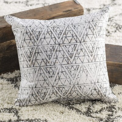 France Indoor / Outdoor Geometric Throw Pillow - Image 0