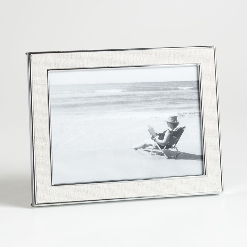 Tava 5x7 Linen Picture Frame - Image 1