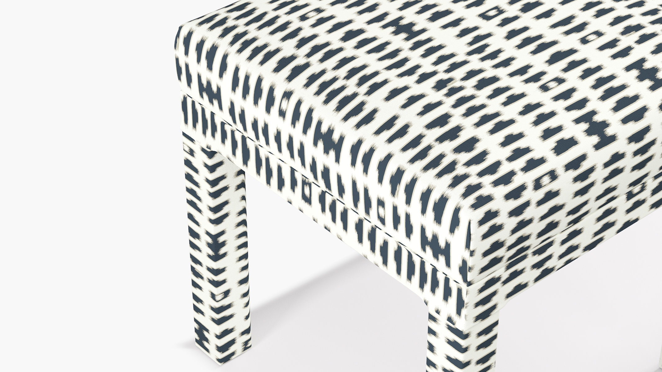 Parsons Ottoman, Ivory Odalisque - Image 2