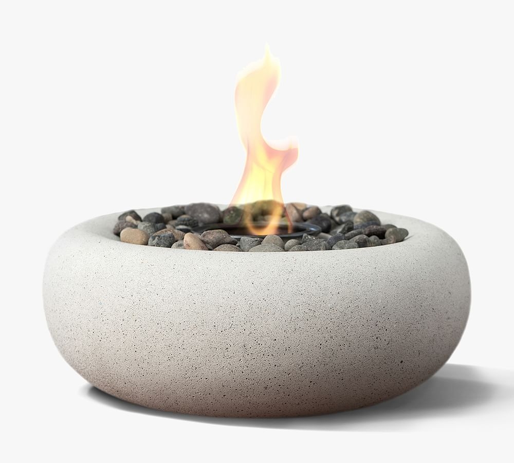 Terraflame Zen Indoor/Outdoor Firebowl, 11"diam., White - Image 0