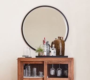 Layne Oversized Round Mirror, Silver, 50" - Image 4