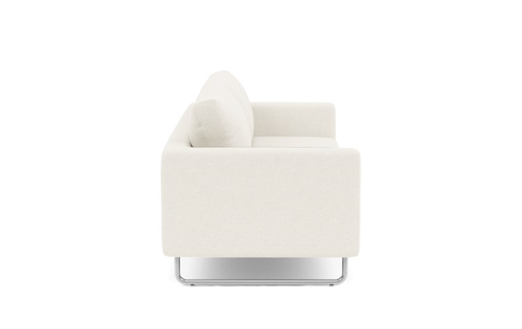 Asher Sofa with White Cirrus Fabric and Matte Indigo legs - Image 2