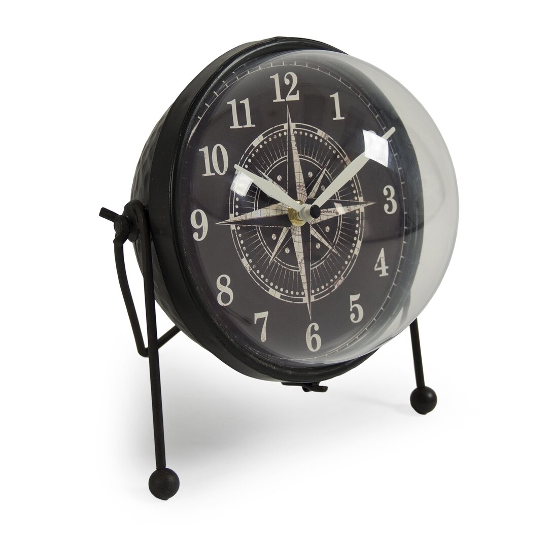 Zentique Round Iron Tabletop Clock - Image 0
