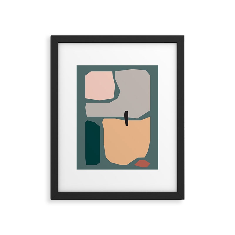 Shape Study 20 by mpgmb - Framed Art Print Modern Black 11" x 14" - Image 0