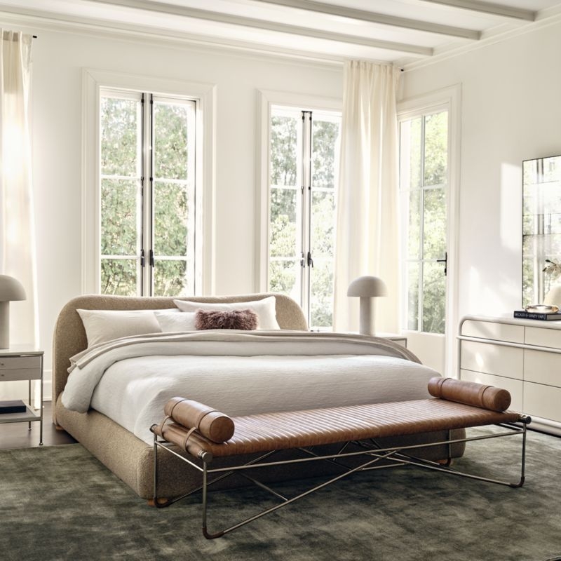 Diana Queen Bed Taylor Felt Grey - Image 2