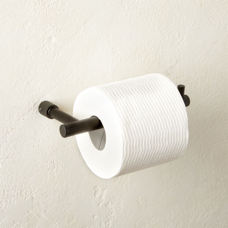 Sprocket Toilet Paper Holder Matte Black - Image 1