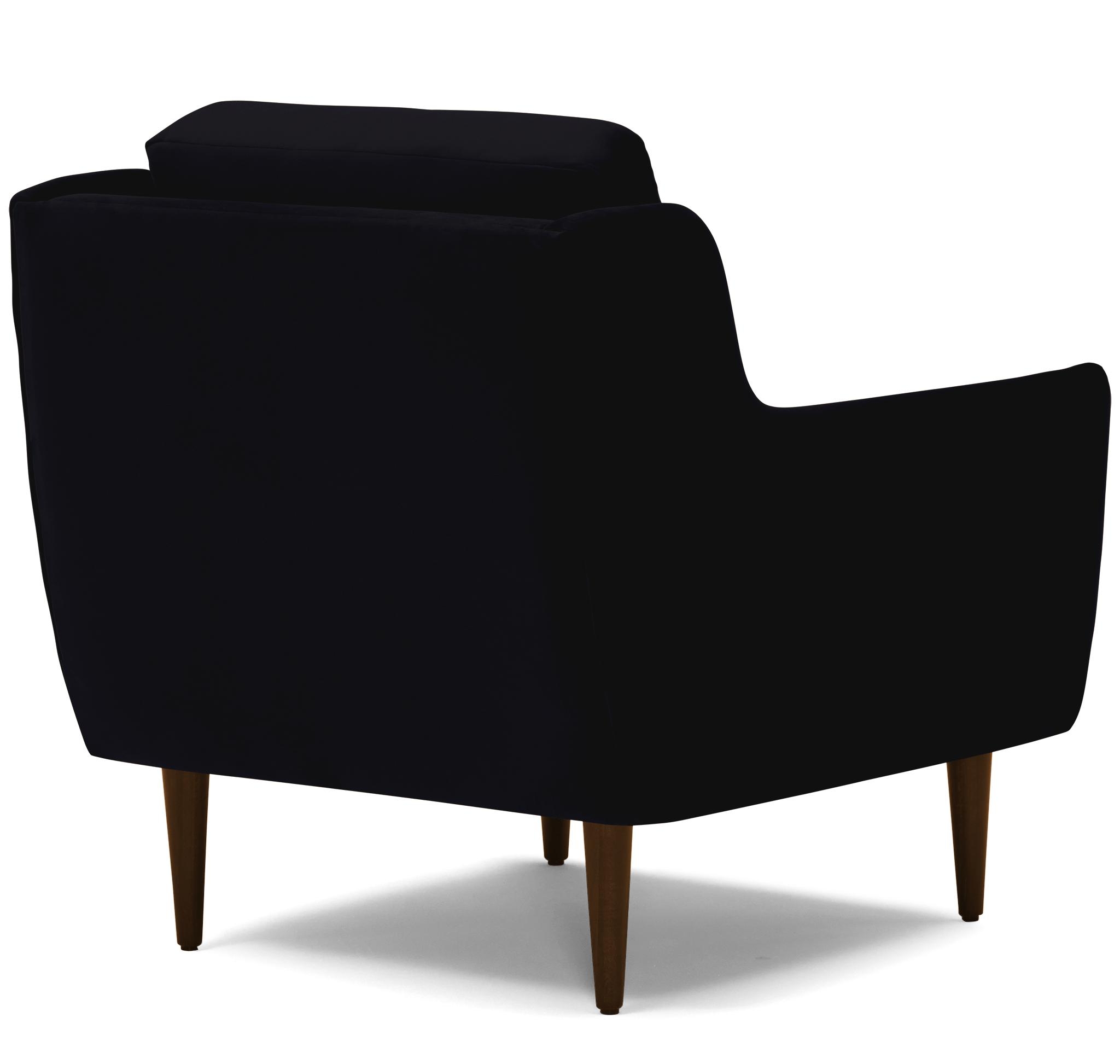 Black Bell Mid Century Modern Chair - Royale Gunmetal - Mocha - Image 3