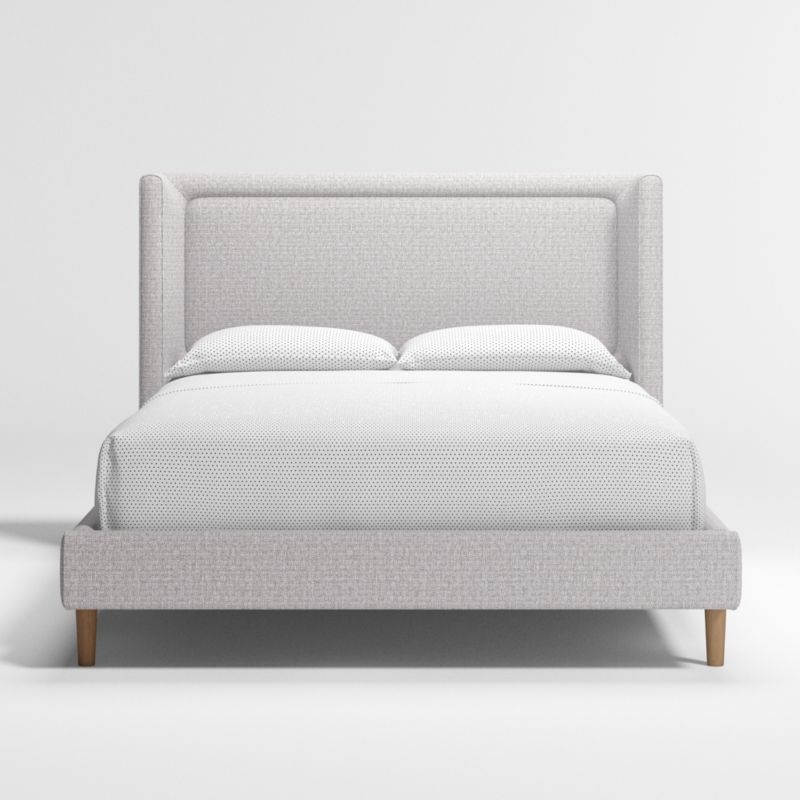 Weston Twin Grey Upholstered Bed - Image 3