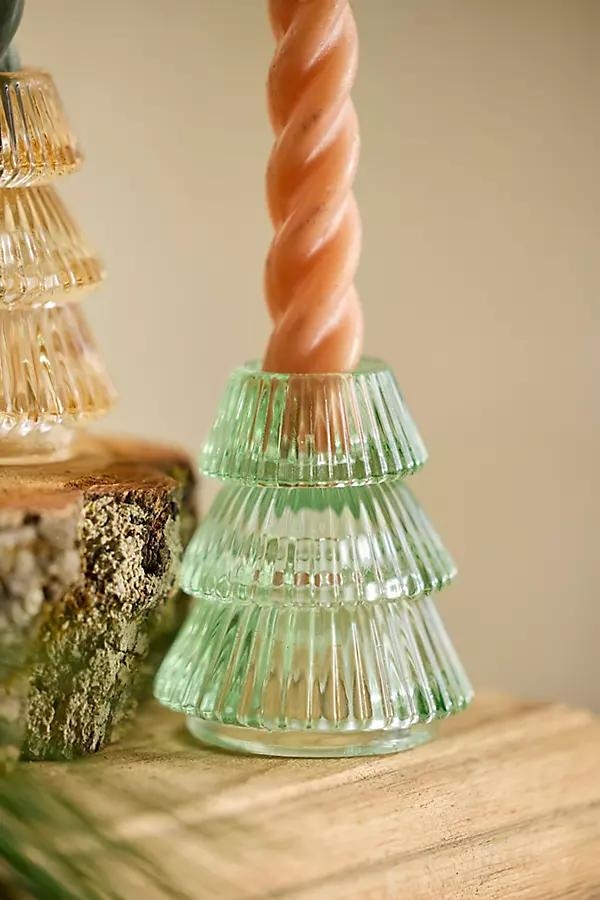 Luster Glass Tree Taper Holder - Image 0