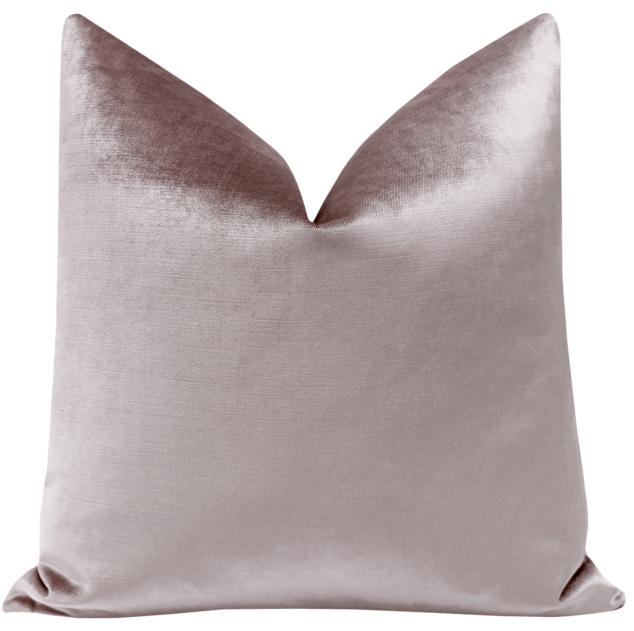 FAUX SILK VELVET // SMOKEY LAVENDER - 20" X 26" STANDARD SHAM - Image 0